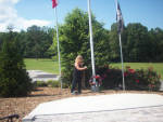 Leaving some of J.J. at the Veteran's Memorial at Copperhead Lodge.  This is the trip that he had planned to go on.