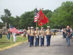 ROTC presenting the colors
