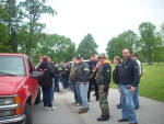 Guardian Riders putting flags out at Swan Lake 2011